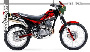 KAWASAKI SUPER SHERPA 1998 - 2010 MAXCROSS GRAPHICS KIT DECAL FULL Sticker FIR1 - Picture 1 of 4