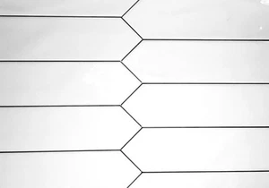 3x12 Modena Collection White Glazed Ceramic Tile Backsplash Decor Wall Bath - Picture 1 of 9