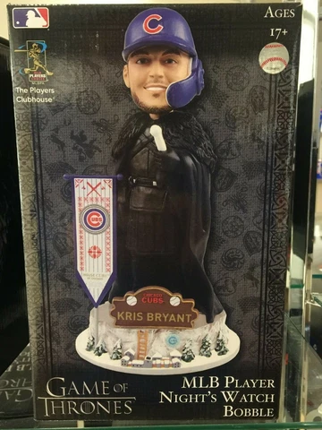 KRIS BRYANT Chicago Cubs Game of Thrones Night's Watch HBO Bobble Head Cover