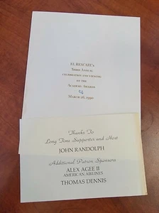 62nd Academy Awards 1990 Program - Picture 1 of 6