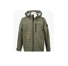 Jacket Coat Mens Gerry Quilted Puffer Hooded Zip Up Insulated Olive M,L,XL NEW