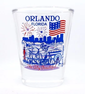 ORLANDO FLORIDA GREAT AMERICAN CITIES COLLECTION SHOT GLASS SHOTGLASS  - Picture 1 of 1