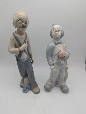 Ensemble de 2 clown en céramique, Un Marquage Casades - Photo 1/4