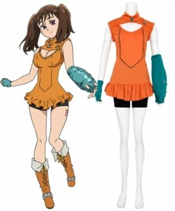 The Seven Deadly Sins Sin of Envy Diane Girls Dress Party Suit Cosplay Costume E - Picture 1 of 8