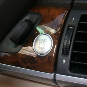 Luxus Silber Auto Innenraum Startknopf Abdeckungsdekoration für BMW X5 E70 08-13 - Picture 1 of 8