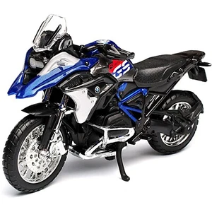 Black BMW R1200GS 1:18 Kids Model Diecast Dirt Bike Motorbike Motorcycles Toy 3+ - Picture 1 of 9