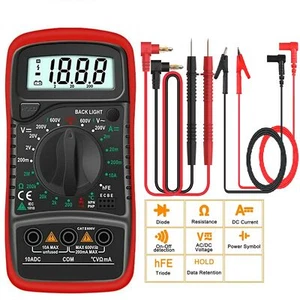 Digital Multimeter Voltmeter Ohmmeter Amperemeter Mit TRMS 4000 Counts - Bild 1 von 6