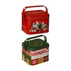 Tinplate Christmas Gift Box with Warping Cookie Cans for the