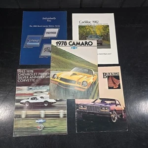 (5pc) Luxury Car Dealer Booklets Corvette Camero Cadillac Buick 70s 80s VTG EUC - Picture 1 of 20