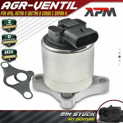 Válvula AGR Enfriador Recirculación para Opel Astra G Vectra B Corsa C Zafira A - Imagen 1 de 4