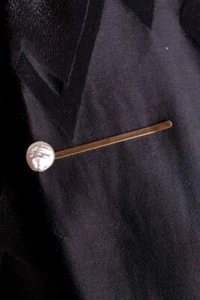 Vintage Tie Pin Gold Bead Clip 90er - Bild 1 von 2