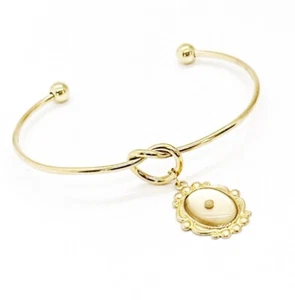 Goldfarbenes Senfkörner Knoten Armband, Senfkörner Schmuck Geschenk - Bild 1 von 1