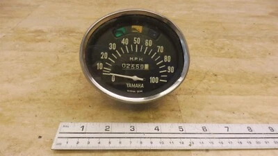 Yamaha AS2 125CC 1968 Twin Y588-1> velocímetro velocímetro funcionando Foto 1 de 4