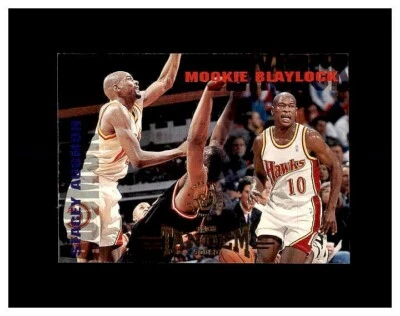1994 Stadium Club Mookie Blaylock/Stacey Augmon #327 Atlanta Hawks MINT - Image 1 of 2