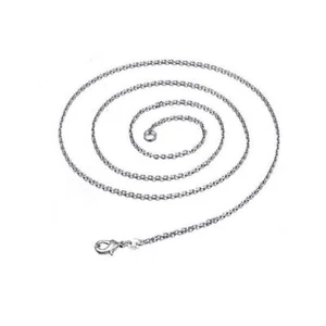 Wholesale 1Pc Silver Plated Circle Rolo Chain Necklace 16"-24'' Fashion luxury - Bild 1 von 11