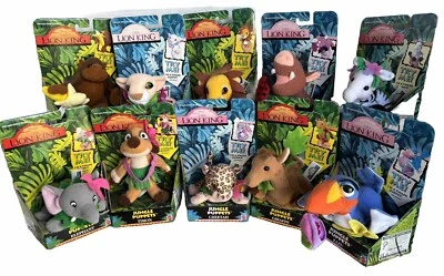 10 marionetas de dedo Mattel 1994 El Rey León, Simba Nala Timón Pumba, animales Foto 1 de 4