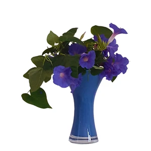 Jarron IVV azul marino moderno, florero decoración de Cristal para Mesa, 16x24 - Imagen 1 de 8