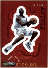 1997-98 Collector's Choice Stick-Ums Basketball Card #S6 Michael Finley