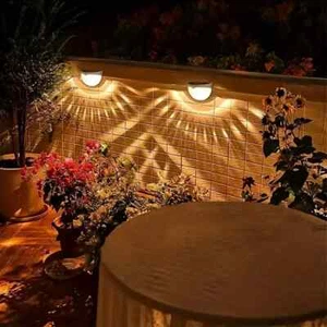 8PCS Super Bright Solar Powered Door Fence Wall Lights LED Outdoor Garden Lamp - Picture 1 of 5