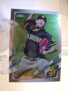 2021 Topps Chrome Baseball Card   #130 Mike Clevinger  (826) - Picture 1 of 2
