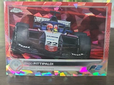 2022 Topps Chrome F1 Sapphire #147 ENZO FITTIPALDI RED 1/5 - Image 1 of 2
