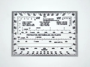 6IN Rectangular Protractor - Picture 1 of 6