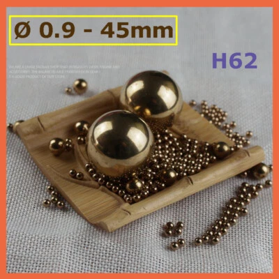 Messingkugel massiv Zierkugel poliert glänzend Massivkugel Vollkugel Ø 0.9-45mm - Image 1 of 4