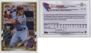 2021 Topps Chrome Gold Wave Refractor /50 Alec Bohm #119 Rookie RC