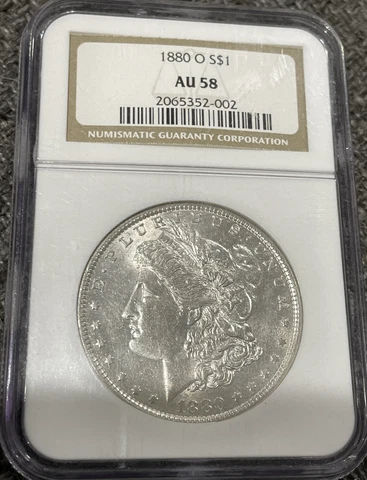 1880 O Morgan Dollar NGC AU 58 Cover