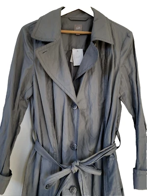 Chaqueta cinturón gabardina gris talla M Jill nueva con etiquetas Foto 1 de 4