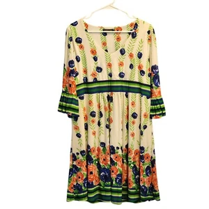 Babydoll Y2K Kleid XL Cottagecore Fee Boho Bauern Hippie Festival Western  - Bild 1 von 17