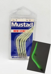 Codine in silicone montate con amo MUSTAD Size M - Spigole Traina Bombarda CD896 - Picture 1 of 8