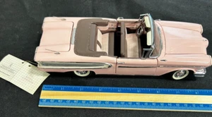 FRANKLIN MINT 1958 PINK FORD EDSEL CITATION CONVERTIBLE DIECAST  TAG WM 81024 - Picture 1 of 8