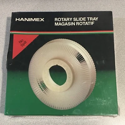 Vintage Hanimex No Spill Rotary Slide Trays Each Holds 100 2"x2" Slides - Image 1 of 4