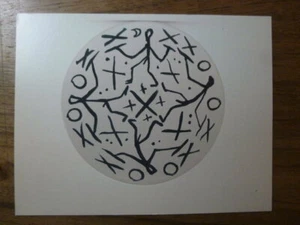 A. R. Penck: Kunstpostkarte “Fayence” 1989. Signatur auf der Rückseite. - Bild 1 von 2