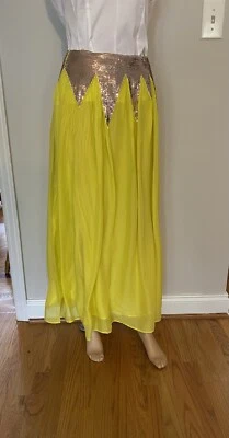 NUEVA Maxi Falda Cynthia Rowley Lentejuelas Starburst SEDA, Para Mujer Talla 6 Precio de venta sugerido por el fabricante $425 Foto 1 de 4