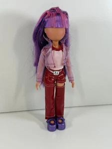 Whats Her Face Puppe lila transparente Jacke rote Hose Mattel - Bild 1 von 8