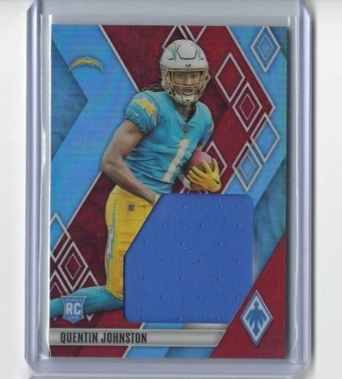 2023 Panini Phoenix QUENTIN JOHNSTON RED Jumbo Rookie Jersey 033/125 - Image 1 of 1