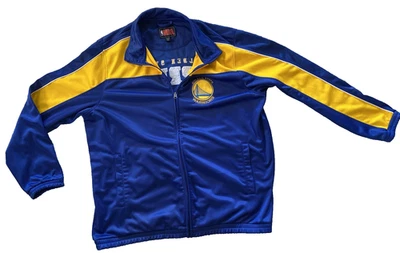 NBA GOLDEN STATE WARRIORS FULL ZIP TRACK JACKET BLUE/GOLD G-III SIZE XXL - Image 1 of 4