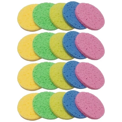 30 Pcs Compressed Facial Sponges Cellulose Makeup Removal Round Sponges - Image 1 of 4