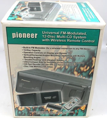 Pioneer Universal FM Modulated 12 Disc Multi CD System CDX-FM1257 Car Player - Image 1 of 4