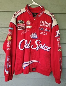 Vintage JH Design Tony Stewart Old Spice Nascar Jacket Racing Size X-Large - Picture 1 of 8