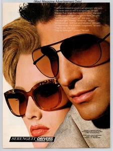 Gafas de sol Serengeti Drivers óptica de moda lujo vintage 1989 anuncio - Imagen 1 de 5