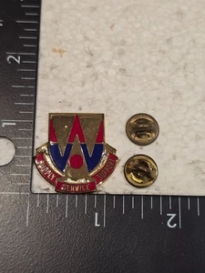 Original US Military Distinctive Insignia DUI 132 Support Battalion Single 3778 - Bild 1 von 2