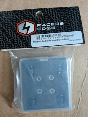 Racers Edge - Magnetic Body Hole Mounting Kit - Black - Image 1 of 2