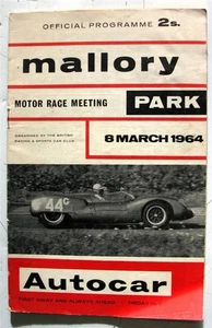 Mallory Park 8. März 1964 Motor Race Meeting offizielles Programm - Bild 1 von 3