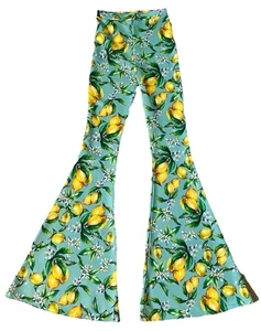 PANTALONES Palazzo PRETTY LITTLE THING HIPPIE Acampanados Estampado Limones Talla 4 - Imagen 1 de 6