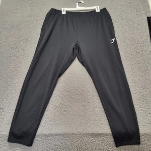 Gymshark Arrival Knit Jogger Mens Size XXL Black Slim Fit Drawstring Active Wear - Picture 1 of 12