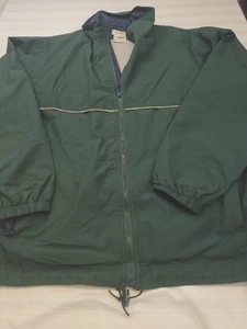  LL BEAN Jacket Men's L/T Green Gore-Tex Windbreaker Full Zip Nylon Mesh Lined  - Picture 1 of 12
