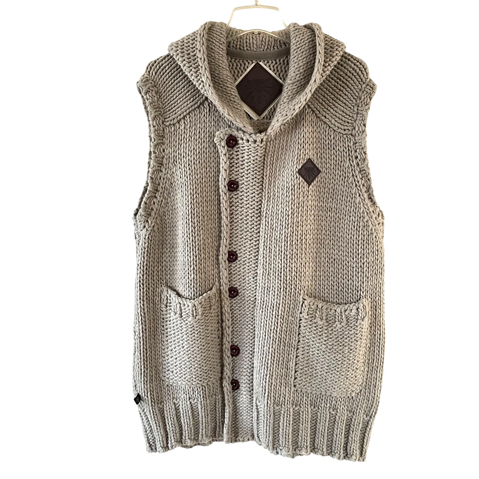 MUSTERBRAND Size XXL Witcher Collection Wolf Hauberk Hooded Zip Sweater Vest - Image 1 of 4
